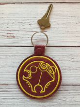 Load image into Gallery viewer, Key Fobs Inspired By Gallifreyan Magical Houses - Keychain - Backpack Decoration - Bag Bling