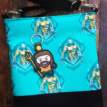 Load image into Gallery viewer, Messenger Bag Made With Licensed Water Guy Fabric - Adjustable Strap - Zippered Closure - Zippered Pocket - Cross Body Bag