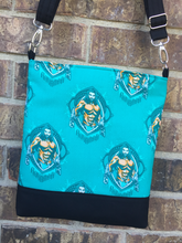 Load image into Gallery viewer, Messenger Bag Made With Licensed Water Guy Fabric - Adjustable Strap - Zippered Closure - Zippered Pocket - Cross Body Bag
