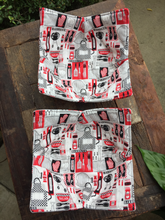 Load image into Gallery viewer, Microwave Cozy Bowl Set - BBQ - Set Of Two Microwave Cozies