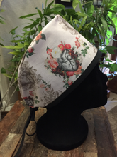 Load image into Gallery viewer, Unisex Scrub Cap - Anatomically Correct Heart With Flowers Scrub Cap - Hearts And Flowers Surgical Cap - Nurses Hat - Doctors Hat