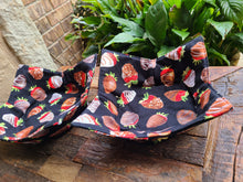 Load image into Gallery viewer, Microwave Cozy Bowl Set - Chocolate Covered Strawberries - Set Of Two Microwave Cozies