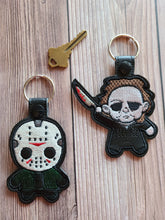 Load image into Gallery viewer, Chibi Key Fobs Inspired By Horror Characters - Keychains - Backpack Decoration - Bag Bling