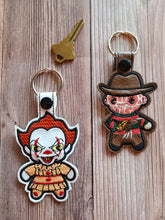 Load image into Gallery viewer, Chibi Key Fobs Inspired By Horror Characters - Keychains - Backpack Decoration - Bag Bling