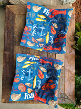 Load image into Gallery viewer, Microwave Cozy Bowl Set - Fresh Seafood - Set Of Two Microwave Cozies