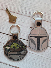Load image into Gallery viewer, Key Fobs Inspired By A Green Baby In The Stars Character - Keychains - Backpack Decoration - Bag Bling