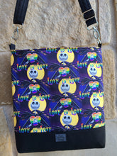 Load image into Gallery viewer, Messenger Bag Made With Jack Love Is Love Inspired Fabric - Adjustable Strap - Zippered Closure - Zippered Pocket - Cross Body Bag