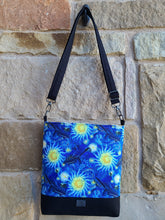 Load image into Gallery viewer, Messenger Bag Made With Super Starry Natural Inspired Fabric - Adjustable Strap - Zippered Closure - Zippered Pocket - Cross Body Bag