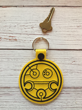 Load image into Gallery viewer, Key Fobs Inspired By Gallifreyan Magical Houses - Keychain - Backpack Decoration - Bag Bling
