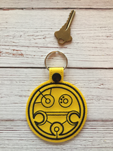 Load image into Gallery viewer, Key Fobs Inspired By Gallifreyan Magical Houses - Keychain - Backpack Decoration - Bag Bling