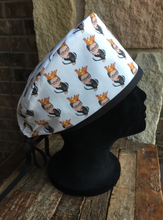 Load image into Gallery viewer, Unisex Scrub Cap - RBG - Ruth Bader Ginsburg Scrub Cap - Surgical Cap - Gold Crown And Black Glove
