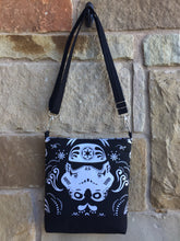 Load image into Gallery viewer, Messenger Bag Made With Licensed Empire Helmet Inspired Fabric - Adjustable Strap - Zippered Closure - Zippered Pocket - Cross Body Bag
