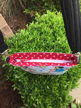 Load image into Gallery viewer, Messenger Bag Made With Licensed Superheroine Fabric - Adjustable Strap - Zippered Closure - Zippered Pocket - Cross Body Bag