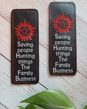 Load image into Gallery viewer, Embroidered Bookmarks - Geeky - Nerdy - Snarky - Silly - Whitty - Funny Bookmarks - Family Business - Not All Who Wander - Don&#39;t Panic
