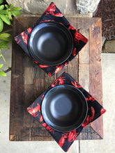 Load image into Gallery viewer, Microwave Cozy Bowl Set - Lobsters - Set Of Two Microwave Cozies