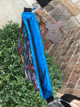 Load image into Gallery viewer, Messenger Bag Made With Licensed Sugar Skull Stars Fabric - Adjustable Strap - Zippered Closure - Zippered Pocket - Cross Body Bag