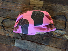 Load image into Gallery viewer, Face Masks - Face Mask Made With Black Lives Matter Inspired Fabric - FOUR Layer Face Covering
