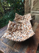 Load image into Gallery viewer, Microwave Cozy Bowl Set - Mushrooms - Set Of Two Microwave Cozies