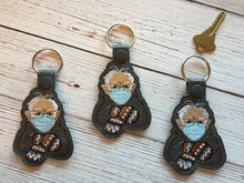 Load image into Gallery viewer, Key Fob Inspired By Bernie The Inauguration Day Mitten Man - Keychains - Backpack Decoration - Bag Bling