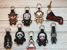 Load image into Gallery viewer, Chibi Key Fobs Inspired By Horror Characters - Keychains - Backpack Decoration - Bag Bling

