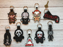 Load image into Gallery viewer, Chibi Key Fobs Inspired By Horror Characters - Keychains - Backpack Decoration - Bag Bling