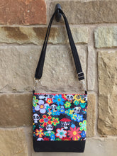 Load image into Gallery viewer, Messenger Bag Made With Asian Panda Bear Inspired Fabric - Adjustable Strap - Zippered Closure - Zippered Pocket - Cross Body Bag