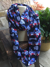 Load image into Gallery viewer, Infinity Scarves - Infinity Scarf Made With Licensed Grateful Fabric - Dead Skull Inspired