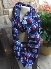 Load image into Gallery viewer, Infinity Scarves - Infinity Scarf Made With Licensed Grateful Fabric - Dead Skull Inspired