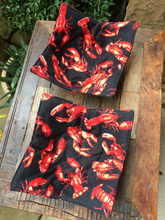 Load image into Gallery viewer, Microwave Cozy Bowl Set - Lobsters - Set Of Two Microwave Cozies