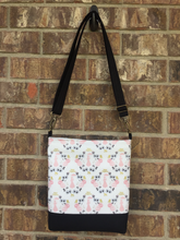 Load image into Gallery viewer, Messenger Bag Made With Licensed Spoonful Of Sugar Nanny Fabric - Adjustable Strap - Zippered Closure - Zippered Pocket - Cross Body Bag