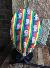 Load image into Gallery viewer, Unisex Scrub Cap - RBG - Ruth Bader Ginsburg Scrub Cap - Surgical Cap - Rainbow Stripes