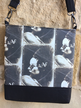 Load image into Gallery viewer, Messenger Bag Made With A Monsters Bride Inspired Fabric - Adjustable Strap - Zippered Closure - Zippered Pocket - Cross Body Bag