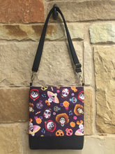 Load image into Gallery viewer, Messenger Bag Made With Licensed Afterlife Musician Fabric - Adjustable Strap - Zippered Closure - Zippered Pocket - Cross Body Bag