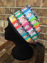 Load image into Gallery viewer, Unisex Scrub Cap - RBG Colored Squares Scrub Cap - Ruth Bader Ginsburg - Surgical Cap - Nurses Cap - Rainbow Squares