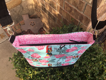 Load image into Gallery viewer, Messenger Bag Made With Licensed Christmas Nightmares Fabric - Adjustable Strap - Zippered Closure - Zippered Pocket - Cross Body Bag