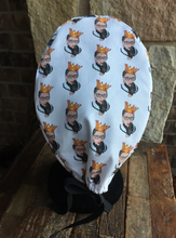 Load image into Gallery viewer, Unisex Scrub Cap - RBG - Ruth Bader Ginsburg Scrub Cap - Surgical Cap - Gold Crown And Black Glove