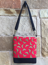 Load image into Gallery viewer, Messenger Bag Made With Licensed Superheroine Fabric - Adjustable Strap - Zippered Closure - Zippered Pocket - Cross Body Bag