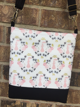 Load image into Gallery viewer, Messenger Bag Made With Licensed Spoonful Of Sugar Nanny Fabric - Adjustable Strap - Zippered Closure - Zippered Pocket - Cross Body Bag