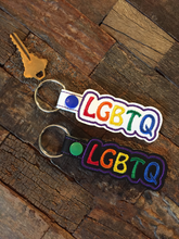 Load image into Gallery viewer, Rainbow LGBTQ Key Fobs - Keychains - Backpack Decoration - Bag Bling

