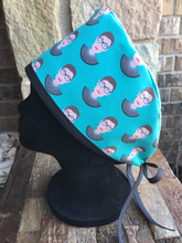 Load image into Gallery viewer, Unisex Scrub Cap - RBG - Ruth Bader Ginsburg Scrub Cap - Surgical Cap - Teal