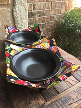 Load image into Gallery viewer, Microwave Cozy Bowl Set - Tacos, Tequila, And Salsa - Set Of Two Microwave Cozies