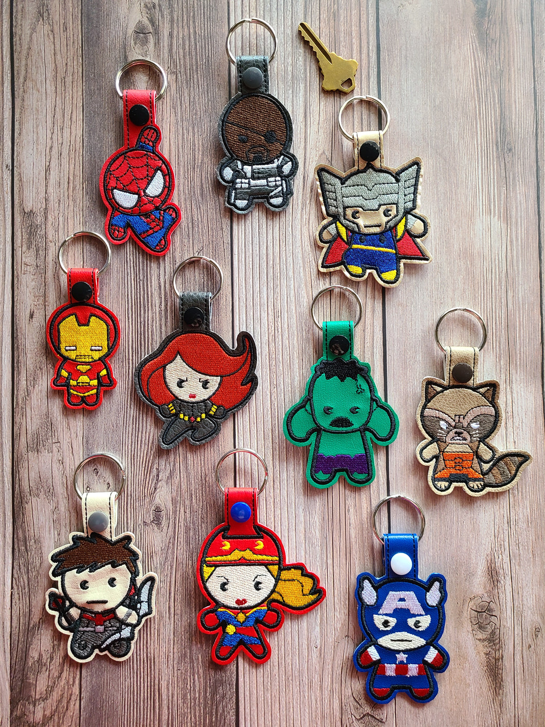Chibi Key Fobs Inspired By Superhero Characters - Keychains - Backpack Decoration - Bag Bling