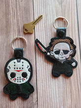 Load image into Gallery viewer, Chibi Key Fobs Inspired By Horror Characters - Keychains - Backpack Decoration - Bag Bling
