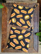 Load image into Gallery viewer, Hot Pad Set - Set Of Two - Hamburgers - Hot Dogs - French Fries - Hot Pads - Trivet
