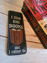Load image into Gallery viewer, Embroidered Bookmarks - Geeky - Nerdy - Snarky - Silly - Whitty - Funny Bookmarks - I Like Big Books And I Cannot Lie - Spoilers
