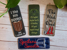Load image into Gallery viewer, Embroidered Bookmarks - Geeky - Nerdy - Snarky - Silly - Whitty - Funny Bookmarks - I Like Big Books And I Cannot Lie - Spoilers
