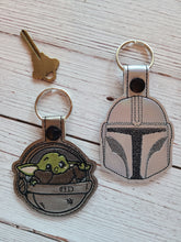 Load image into Gallery viewer, Key Fobs Inspired By A Green Baby In The Stars Character - Keychains - Backpack Decoration - Bag Bling

