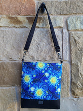 Load image into Gallery viewer, Messenger Bag Made With Super Starry Natural Inspired Fabric - Adjustable Strap - Zippered Closure - Zippered Pocket - Cross Body Bag
