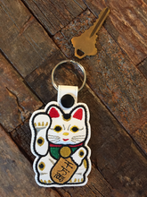 Load image into Gallery viewer, Key Fobs Inspired By A Fortunate Kitty Cat &amp; Chinese Take Out - Keychains - Backpack Decoration - Bag Bling
