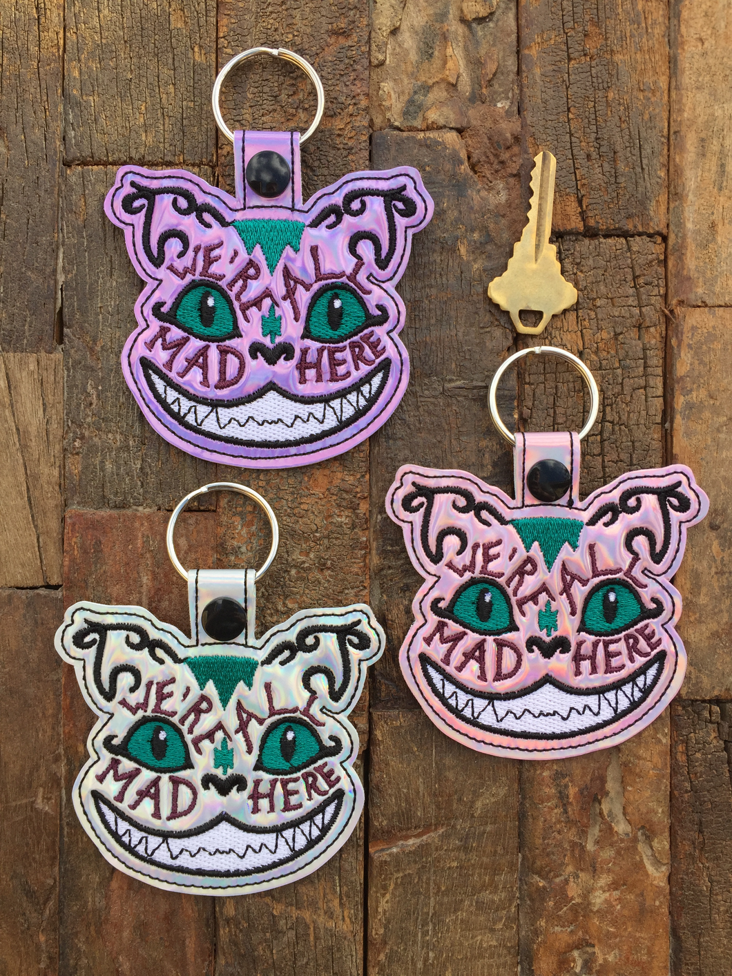 Key Fobs Inspired By A Mad Cat - Keychains - Backpack Decoration - Bag Bling